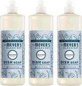 MRS. MEYER'S CLEAN DAY Liquid Dish Soap, Limited Edition Snowdrop, 16 Fl. Oz - Pack of 3 | Cuts Through Grease, Removes 48-Hour Stuck on Food, Cruelty Free, Made with Essential Oils and Aloe Vera Extract