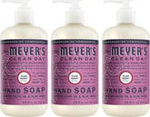 MRS. MEYER'S CLEAN DAY Liquid Hand Soap, Plum Berry, 12.5 fl oz, 3 Pack | Moisturizing Liquid Hand Soap, Softens and Cleans Hands, Cruelty Free, Made with Essential Oils, Olive Oil, and Aloe Vera