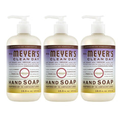 MRS. MEYER'S CLEAN DAY Hand Soap, Compassion Flower Scent, 12.5 Fl Oz Bottle - 3 Pack | Moisturizing Liquid Hand Soap, Softens and Cleans Hands, Cruelty Free, Made with Essential Oils, Olive Oil, and Aloe Vera