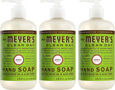MRS. MEYER'S CLEAN DAY Hand Soap, Made with Essential Oils, Apple, 12.5 fl. oz - Pack of 3 | Moisturizing Liquid Hand Soap, Softens and Cleans Hands, Cruelty Free, Made with Essential Oils, Olive Oil, and Aloe Vera