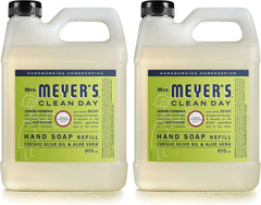 MRS. MEYER'S CLEAN DAY Hand Soap Refill, Made with Essential Oils, Lemon Verbena, 33 Fl. Oz - Pack Of 2