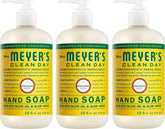 MRS. MEYER'S CLEAN DAY Hand Soap, Honeysuckle Scent, 12.5 Fl Oz Bottle - 3 Pack | Moisturizing Liquid Hand Soap, Softens and Cleans Hands, Cruelty Free, Made with Essential Oils, Olive Oil, and Aloe Vera