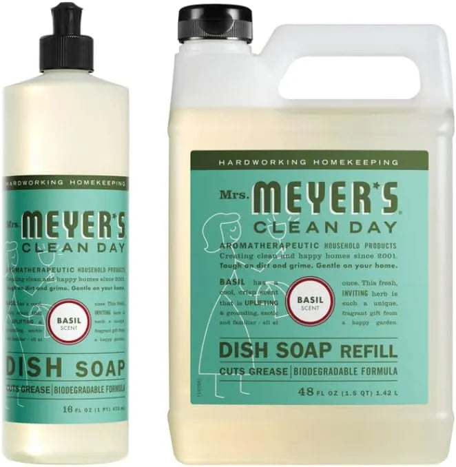 Mrs. MEYER'S Dish Soap Variety Pack Scent 1 Dish Soap, 1 Soap Refill, 1 CT