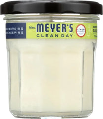 MRS. MEYER'S CLEAN DAY Lemon Verbena Soy Candle, Garden-Inspired Aromatherapy Homekeeping, 35 Hour Burn Time, Made with Essential Oils, 7.2 oz Large Glass Jar Candles (Pack of 2)