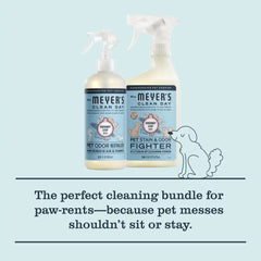 MRS. MEYER'S CLEAN DAY Pet Cleaning Kit, Coconut Leaf, 28 fl oz, 2 Pack | Includes Pet Stain & Odor Fighter, 28oz, and Odor Neutralizer, 28 oz, Tames Pet Messes on Soft Surfaces, Instant Freshening