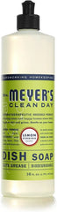 Mrs. MEYER'S CLEAN DAY Dish Soap Variety Pack Includes 1 Lemon Verbena, 1 Basil 1 Honeysuckle Dish Soap 16 fl oz. Each