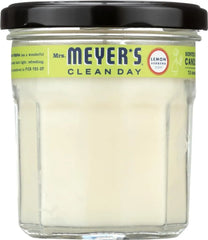 MRS. MEYER'S CLEAN DAY Lemon Verbena Soy Candle, Garden-Inspired Aromatherapy Homekeeping, 35 Hour Burn Time, Made with Essential Oils, 7.2 oz Large Glass Jar Candles (Pack of 2)