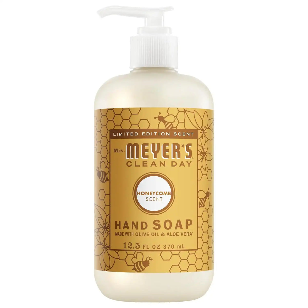 MRS. MEYER'S CLEAN DAY Hand Soap, Honeycomb Scent, 12.5 Fl Oz Bottle