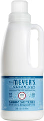 MRS. MEYER'S CLEAN DAY Liquid Fabric Softener, Rain Water, 32 fl oz (Pack of 6)