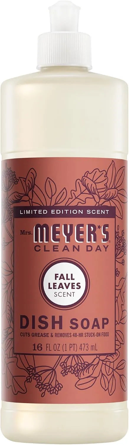 MRS. MEYER'S CLEAN DAY Dish Soap, Fall Leaves Scent, 16 fl oz (1)