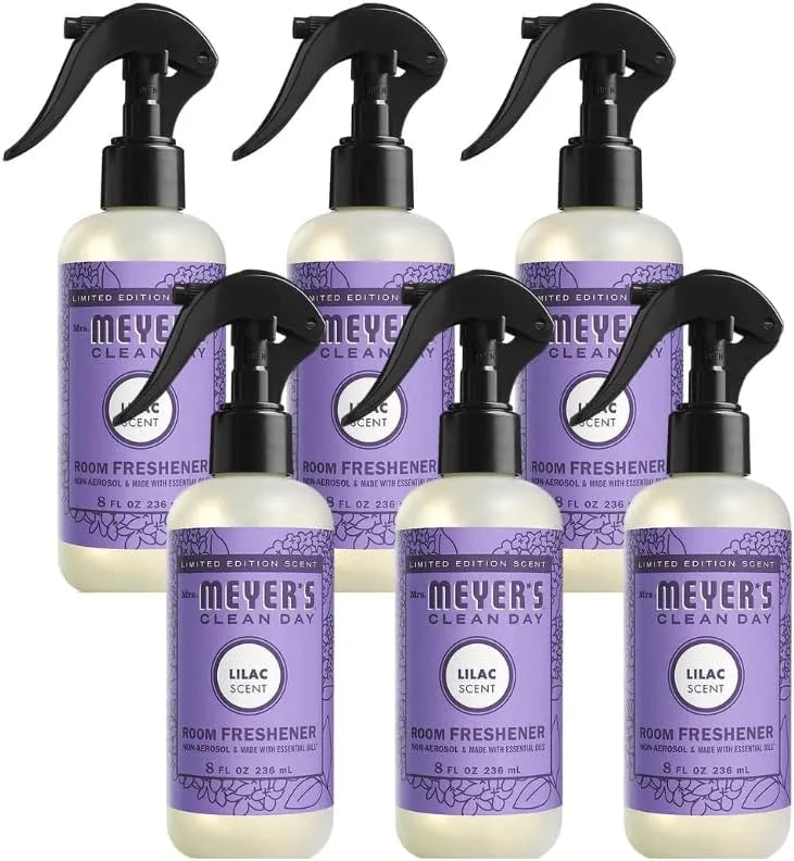 Mrs. Meyer's Clean Day Room Freshener, Lilac (8 Fl Oz (Pack of 6))