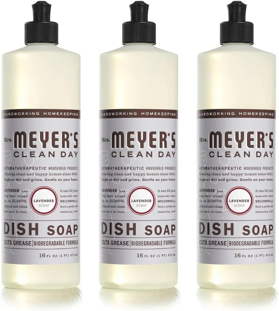 Mrs. MEYER'S Dish Soap, Lavender, 16 fl oz