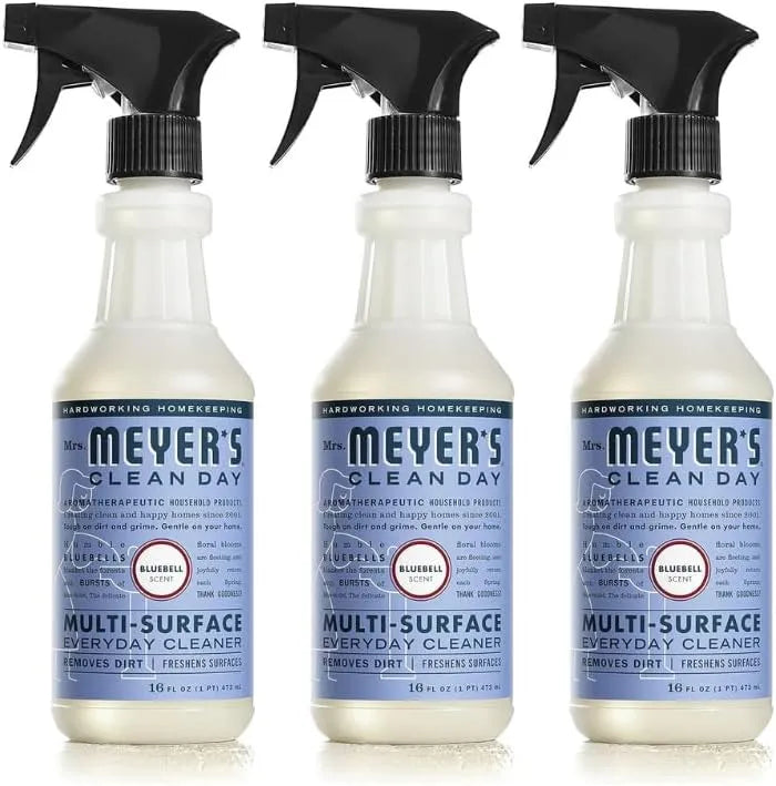 MRS. MEYER'S CLEAN DAY All-Purpose Cleaner Spray, Bluebell, 16 fl. oz - Pack of 3