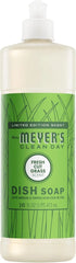 MRS. MEYER'S CLEAN DAY Liquid Dish Soap, Fresh Cut Grass, 16 fl oz | Cuts Through Grease, Removes 48-Hour Stuck on Food, Cruelty Free, Made with Essential Oils and Aloe Vera Extract