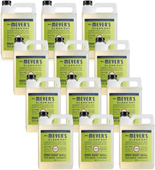 Mrs. MEYER'S Clean Day Liquid Dish Soap Refill, Lemon Verbena, 48 Fl Oz. (Pack of 12)