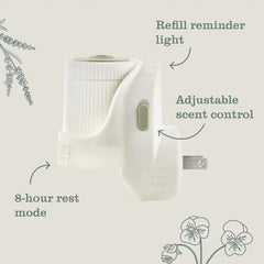 MRS. MEYER'S CLEAN DAY Contains 1 Scented Oil Diffuser, Air Freshener | Wall Plug In, Scents Not Included, Automatic Shut-Off and Adjustable Scent Control, Use With Mrs. Meyer's Scented Oil Refills