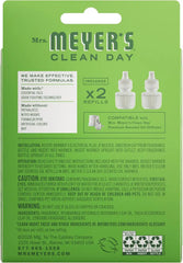 MRS. MEYER'S CLEAN DAY Premium Scented Oil, Fresh Cut Grass, 2 Refills | Air Freshener Refills for Home, 0.67oz Recyclable Glass Refills, Works with Mrs. Meyer's Plug In Diffuser (Sold Separately)