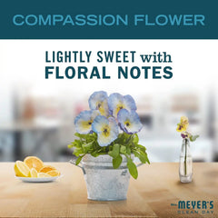 MRS. MEYER'S CLEAN DAY Dryer Sheets, Fabric Softener, Reduces Static, Infused with Essential Oils, Compassion Flower, 80 Count (Pack of 3)