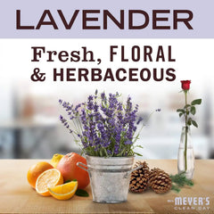 Mrs. MEYER'S CLEAN DAY Kitchen Basics Set, Includes: Multi-Surface Cleaner, Hand Soap, Dish Soap, Lavender Scent, 3 Count Pack