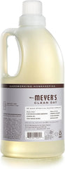 MRS. MEYER'S CLEAN DAY Laundry Detergent, Lavender, 64 fl oz | Brightens Colors, Removes Tough Stains, Up to 64 Loads a Bottle, Made with Essential Oils and Stain-Fighting Enzymes