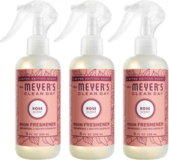 MRS. MEYER'S CLEAN DAY Room Spray, Rose Scent, 8 Fl Oz Bottle - 3 Pack