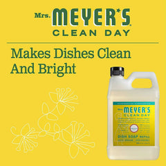 MRS. MEYER'S CLEAN DAY Liquid Dish Soap Refill, Honeysuckle, 48 fl. oz