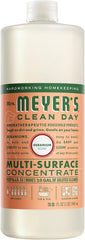 Mrs. MEYER'S CLEAN DAY Multi-Surface Everyday Concentrate, Geranium Scent, 32 Fl Oz Bottle (Pack of 6)