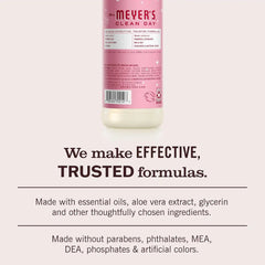 MRS. MEYER'S CLEAN DAY Liquid Dish Soap, Limited Edition Peppermint, 16 fl. oz | Cuts Through Grease, Removes 48-Hour Stuck on Food, Cruelty Free, Made with Essential Oils and Aloe Vera Extract