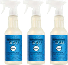 MRS. MEYER'S CLEAN DAY Multi-Surface Cleaner, Blueberry, 16 fl oz, 3 Pack | Removes Dirt and Freshens Surfaces, Everyday Use, All-Purpose Cleaner, Cruelty Free, Made with Essential Oils