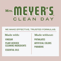 MRS. MEYER'S CLEAN DAY Vinegar Gel Cleaning Spray, Bathroom Use, No-Rinse Formula, Apple Blossom, 16 Fl Oz, (Pack of 2)