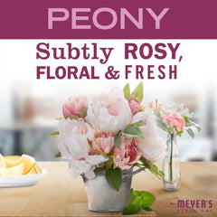 Mrs. MEYER'S CLEAN DAY Multi-Surface Everyday Cleaner, Peony Scent, 16 Fl Oz Bottle (Pack of 6)