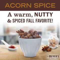 Mrs. Meyer's Soy Aromatherapy Candle, 35 Hour Burn Time, Made with Soy Wax and Essential Oils, Limited Edition Acorn Spice, 7.2 oz - Pack of 2