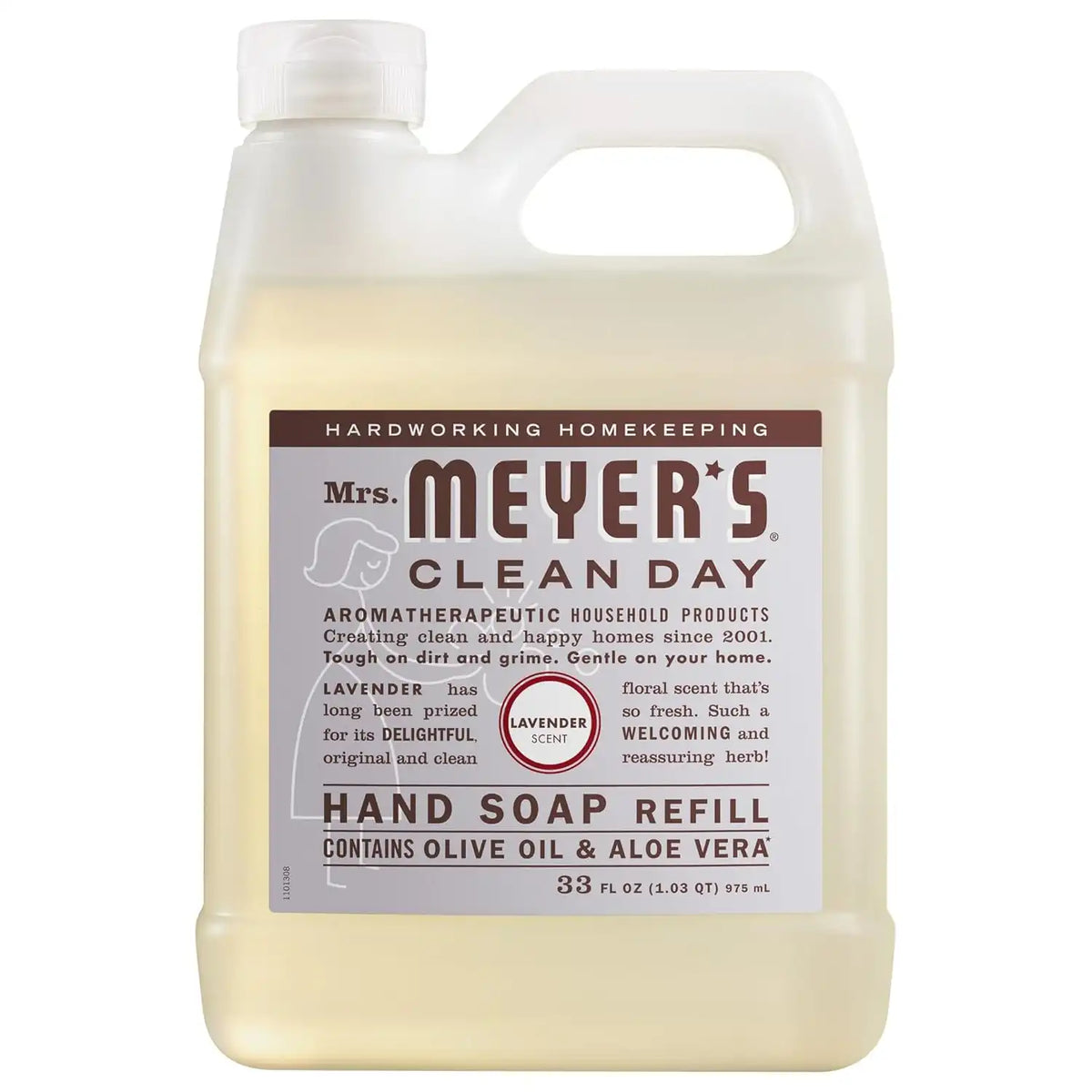 Mrs. Meyer's Clean Day, Hand Soap Refill, Lavender Scent, 33 Fl Oz