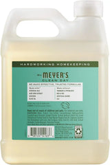 Mrs. Meyer's Clean Day, Hand Soap Refill, Made with Essential Oils, Basil, 33 Fl Oz | Moisturizing Liquid Hand Soap, Softens and Cleans Hands, Cruelty Free, Made with Essential Oils, Olive Oil, and Aloe Vera