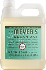 Mrs. Meyer's Clean Day, Hand Soap Refill, Made with Essential Oils, Basil, 33 Fl Oz | Moisturizing Liquid Hand Soap, Softens and Cleans Hands, Cruelty Free, Made with Essential Oils, Olive Oil, and Aloe Vera
