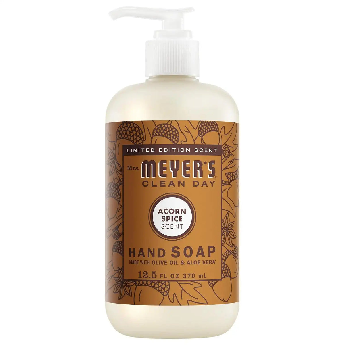 MRS. MEYER'S CLEAN DAY Hand Soap, Acorn Spice Scent, 12.5 Fl Oz Bottle