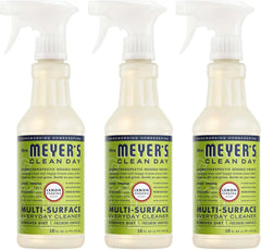 MRS. MEYER'S CLEAN DAY Cleaner Spray, Lemon Verbena, 16 fl oz, 3 Pack | Removes Dirt and Freshens Surfaces, Multi-Surface, Everyday Use, All-Purpose Cleaner, Cruelty Free, Made with Essential Oils