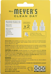 MRS. MEYER'S CLEAN DAY Premium Scented Oil Refills, Dandelion, 2 Refills | Air Freshener Refills for Home, 0.67oz Recyclable Glass Refills, Works with Mrs. Meyer's Plug In Diffuser (Sold Separately)
