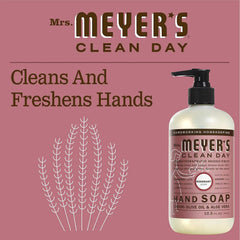 MRS. MEYER’S CLEANDAY Hand Soap, Made with Essential Oils, Biodegradable Formula, Rosemary, 12.5 fl. oz (Pack of 2)