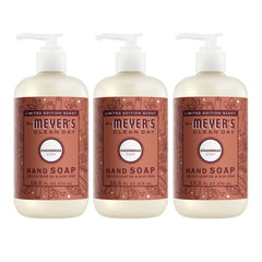 MRS. MEYER'S CLEAN DAY Liquid Hand Soap, Gingerbread, 12.5 fl oz, 3 Pack | Moisturizing Liquid Hand Soap, Softens and Cleans Hands, Cruelty Free, Made with Essential Oils, Olive Oil, and Aloe Vera