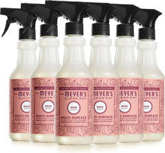 MRS. MEYER'S CLEAN DAY Multi-Surface Cleaner, Rose, 16 fl oz, 6 Pack | Removes Dirt and Freshens Surfaces, Everyday Use, All-Purpose Cleaner, Cruelty Free, Made with Essential Oils