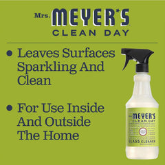 MRS. MEYER'S CLEAN DAY Mirror & Window Cleaner, Lemon Verbena, 24 fl oz | Cleans and Shines Glass Surfaces, Great for Indoor & Outdoor Glass, Streak Free