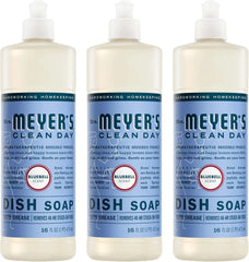 MRS. MEYER'S CLEAN DAY Liquid Dish Soap, Bluebell, 16 fl. oz - Pack of 3