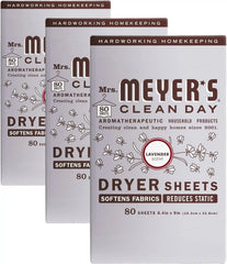 MRS. MEYER'S CLEAN DAY Dryer Sheets, Lavender, 80 ct (Pack of 3)