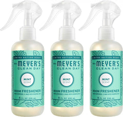 MRS. MEYER'S CLEAN DAY Room Spray, Mint Scent, 8 Fl Oz Bottle - 3 Pack