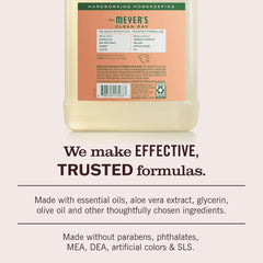 MRS. MEYER'S CLEAN DAY Hand Soap Refill, Geranium Scent, 33 Fl Oz Bottle